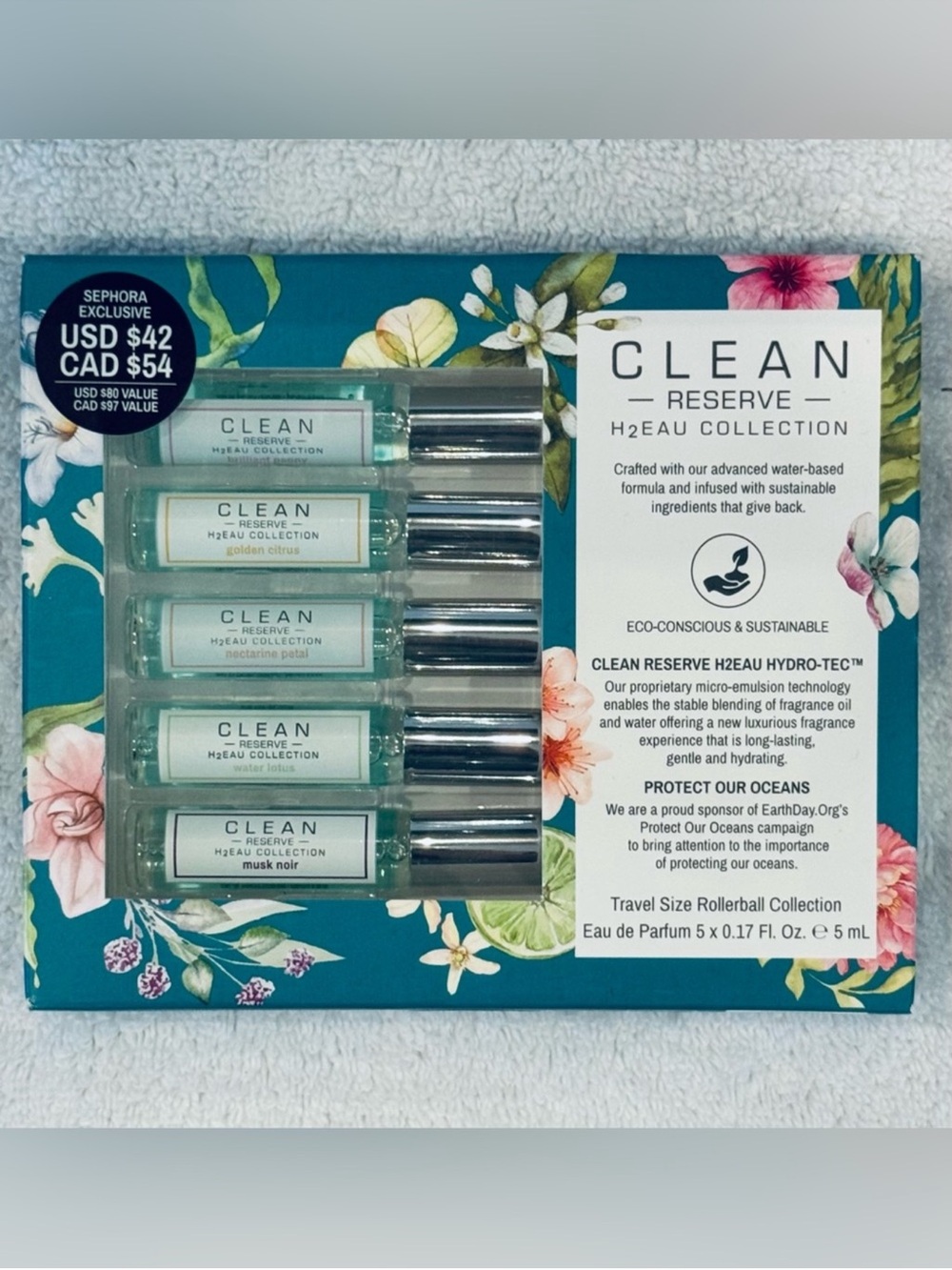 CLEAN RESERVE H2Eau Collection EDP Layering Set 5ml x 5 NEW - Picture 4 of 5